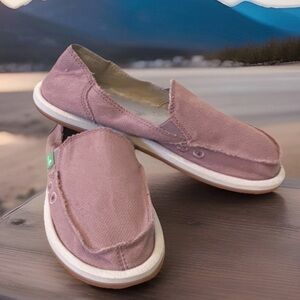 Sanuk Women's Donna Hemp Sidewalk Surf Rose Lightweight Comfort US 8 ~NWOT~